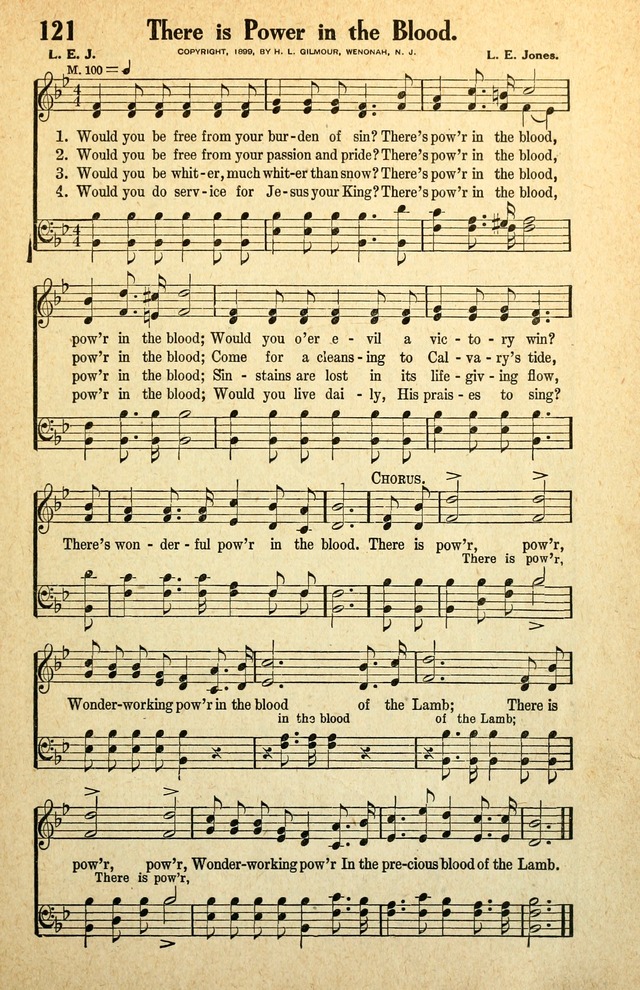 Awakening Songs for the Church, Sunday School and Evangelistic Services page 121