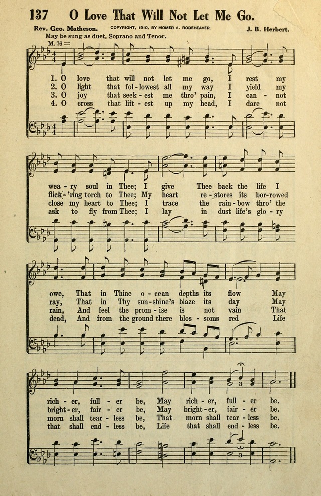 Awakening Songs for the Church, Sunday School and Evangelistic Services page 137