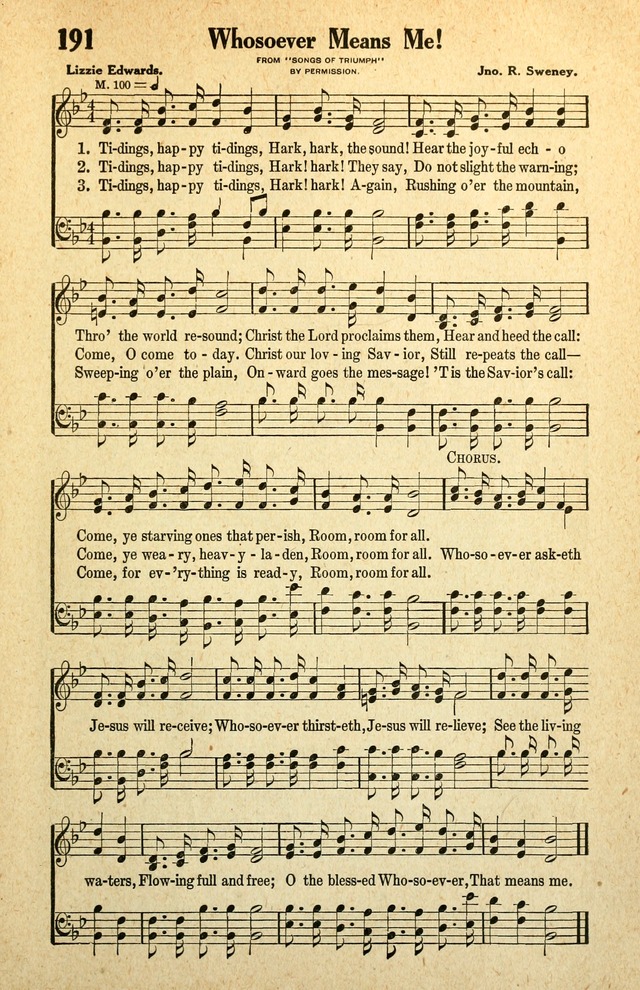 Awakening Songs for the Church, Sunday School and Evangelistic Services page 197