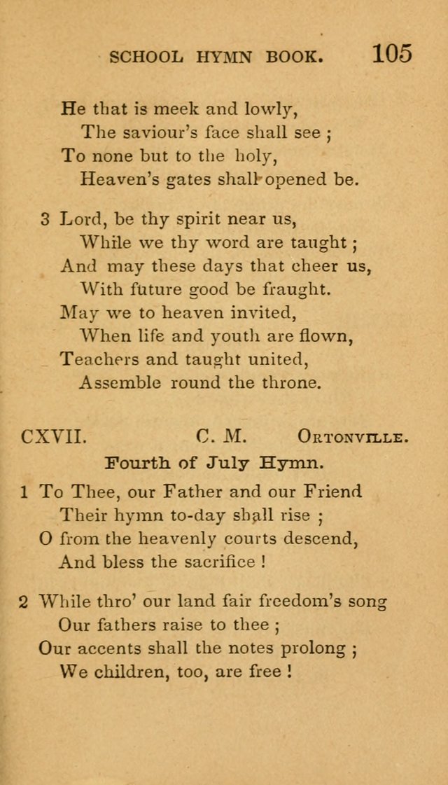 The American School Hymn Book page 105