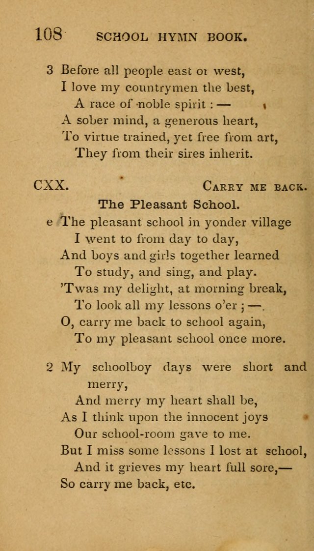 The American School Hymn Book page 108