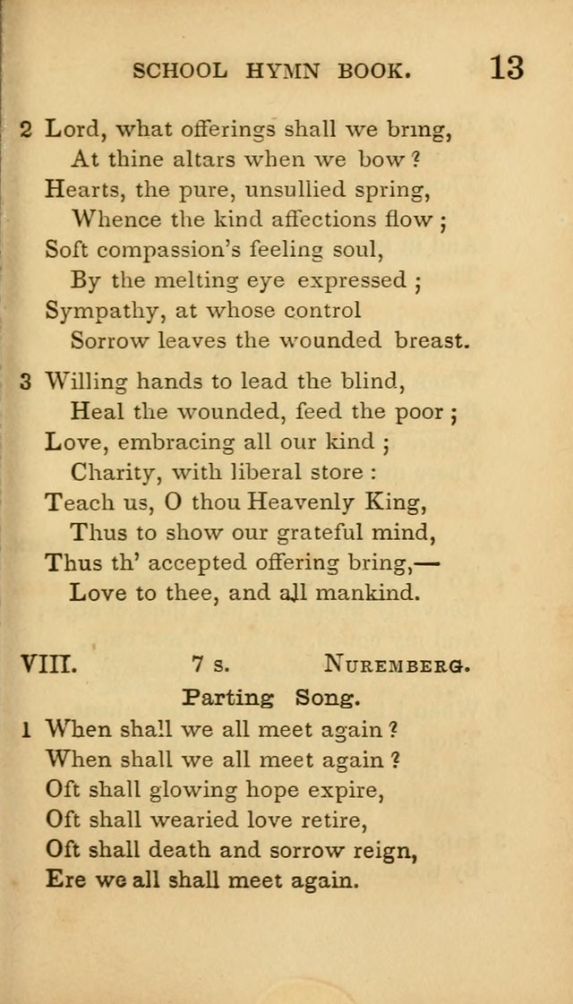 The American School Hymn Book page 13