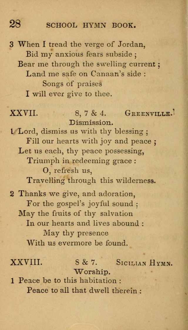 The American School Hymn Book page 28