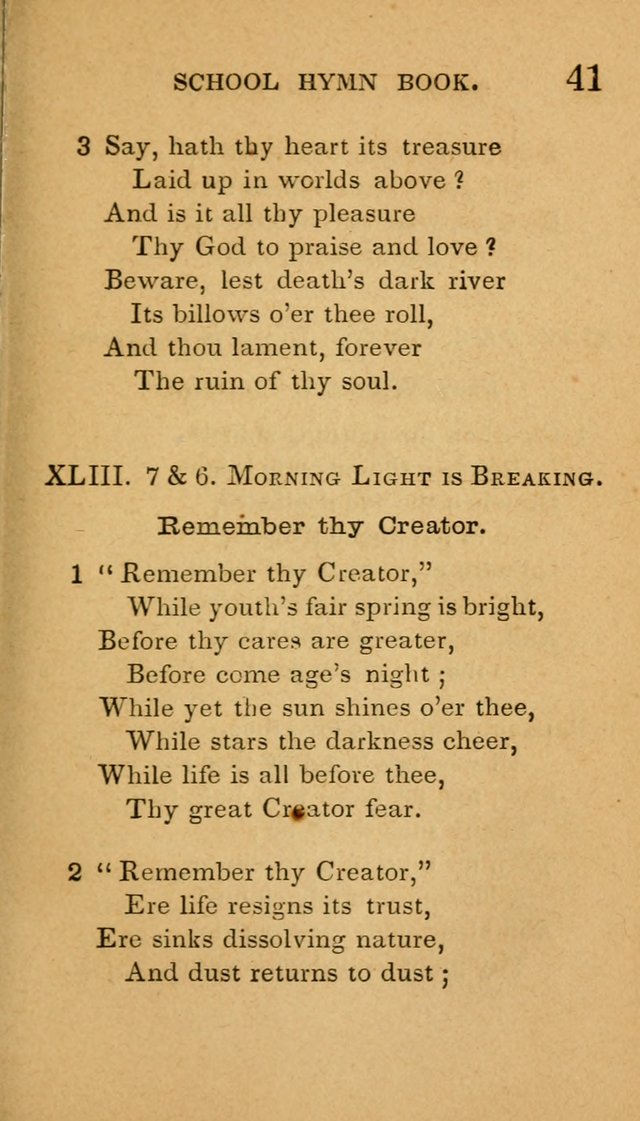 The American School Hymn Book page 41
