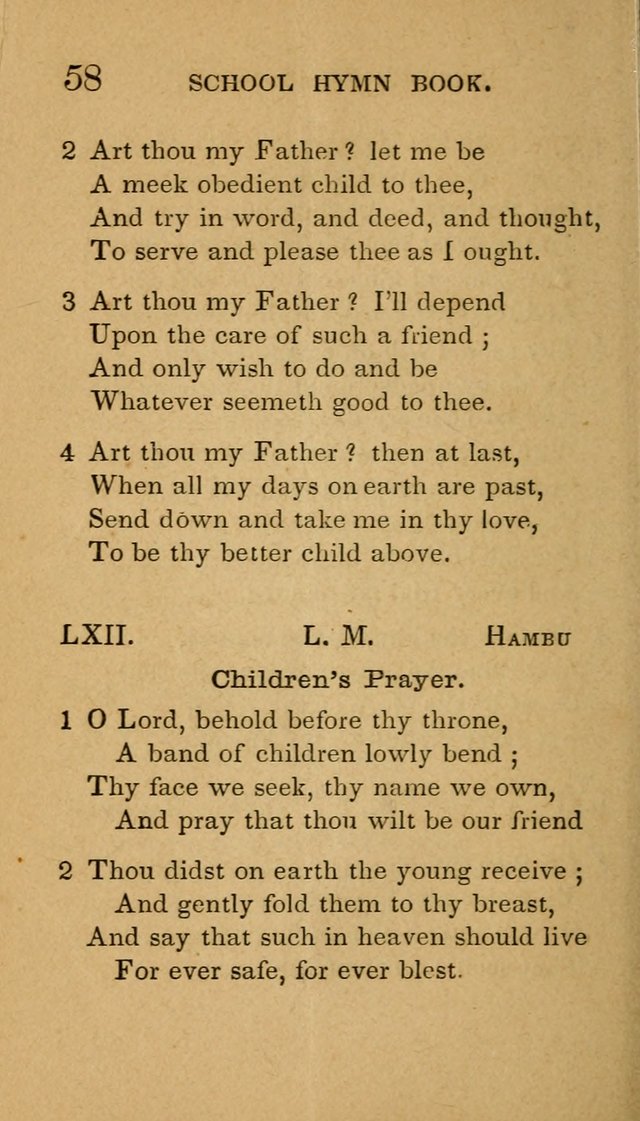 The American School Hymn Book page 58
