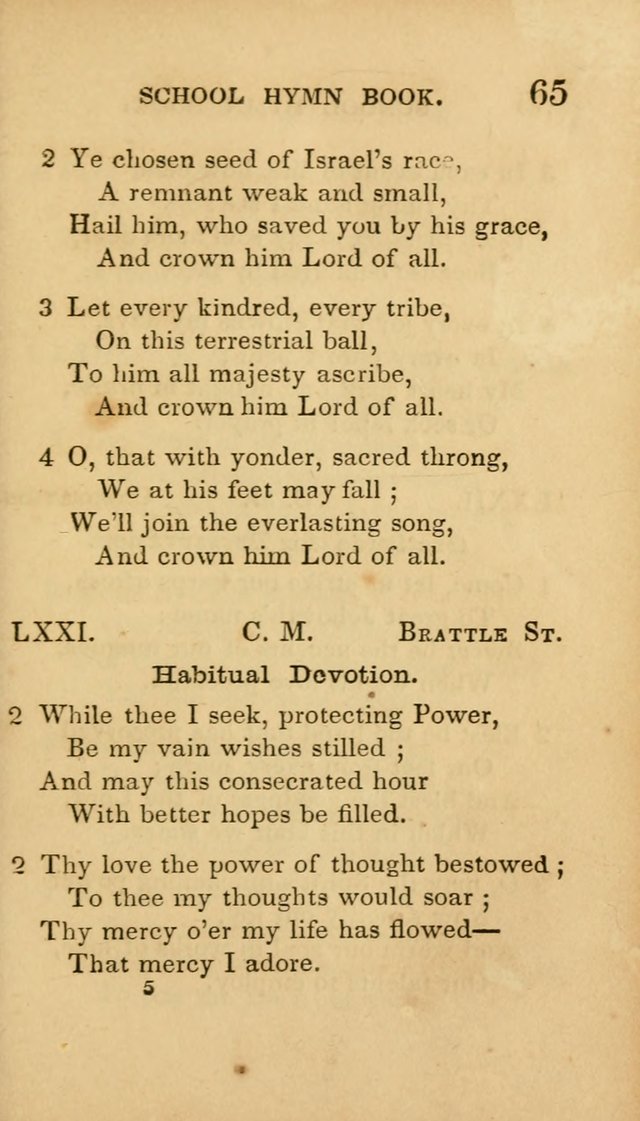 The American School Hymn Book page 65