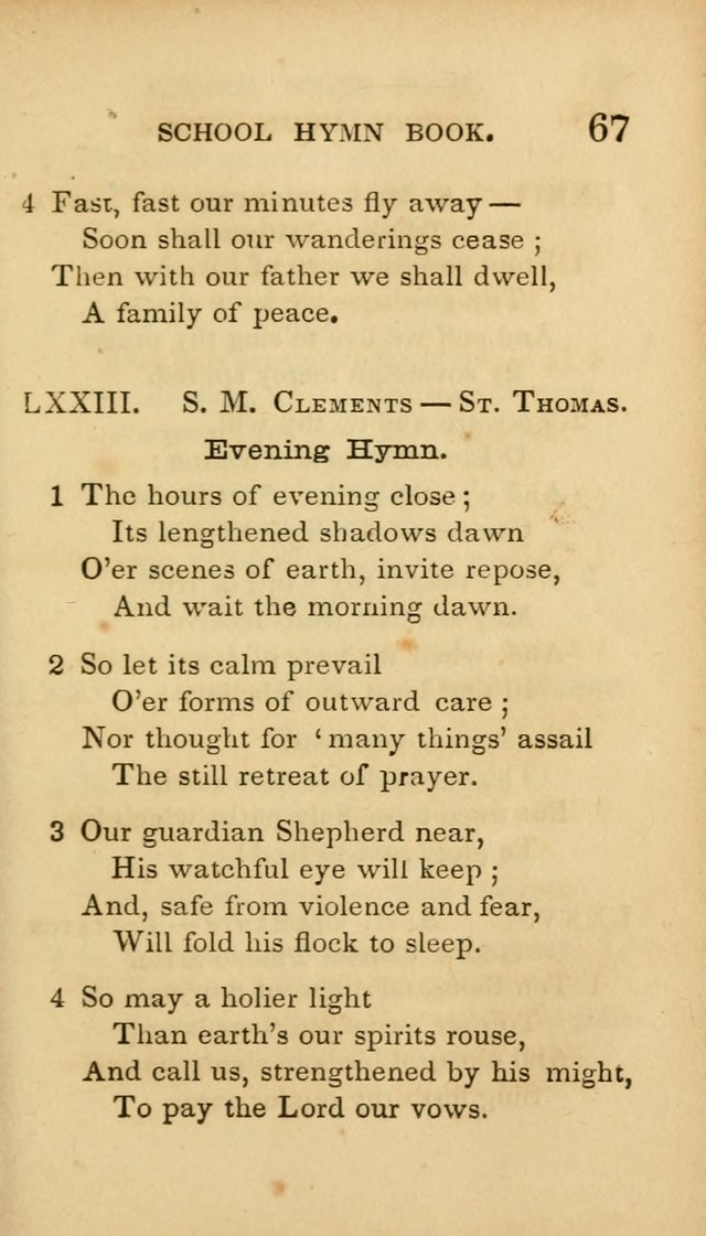 The American School Hymn Book page 67