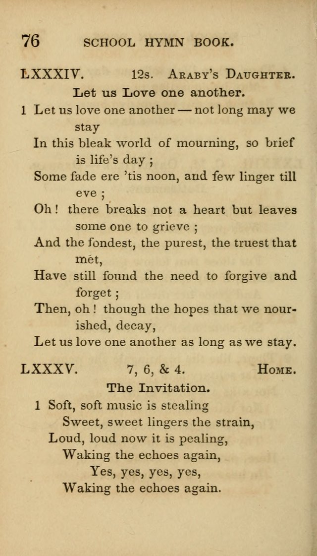 The American School Hymn Book page 76