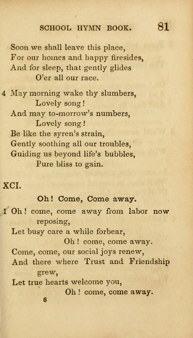 The American School Hymn Book page 81