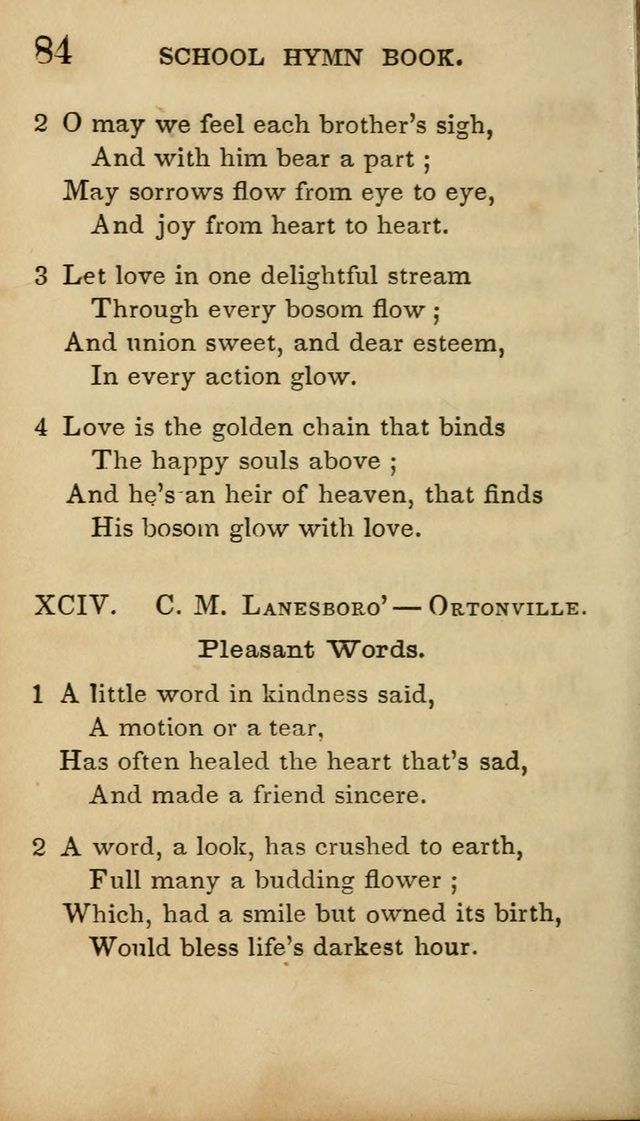 The American School Hymn Book page 84