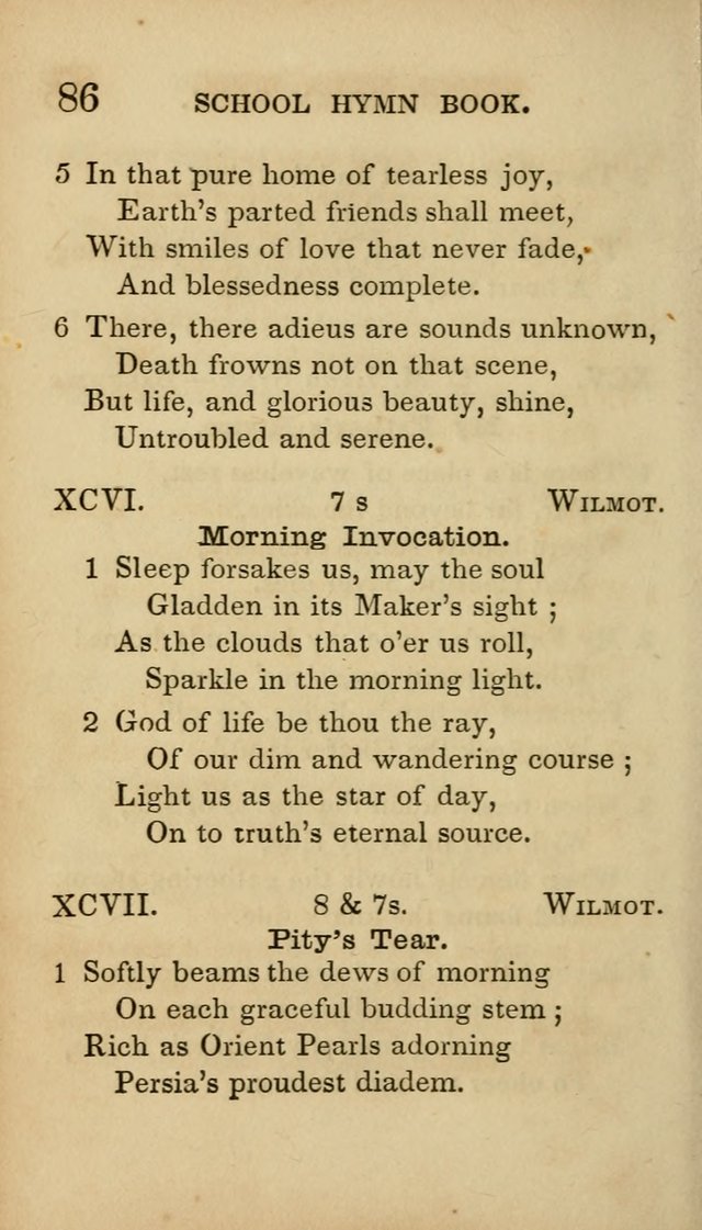 The American School Hymn Book page 86