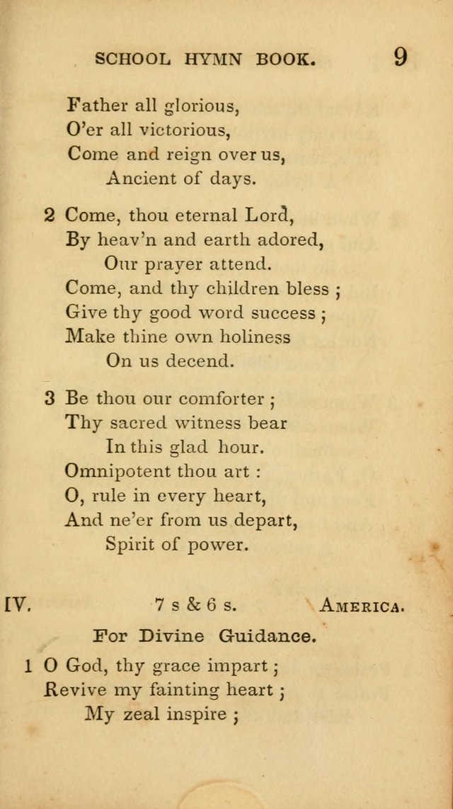 The American School Hymn Book page 9