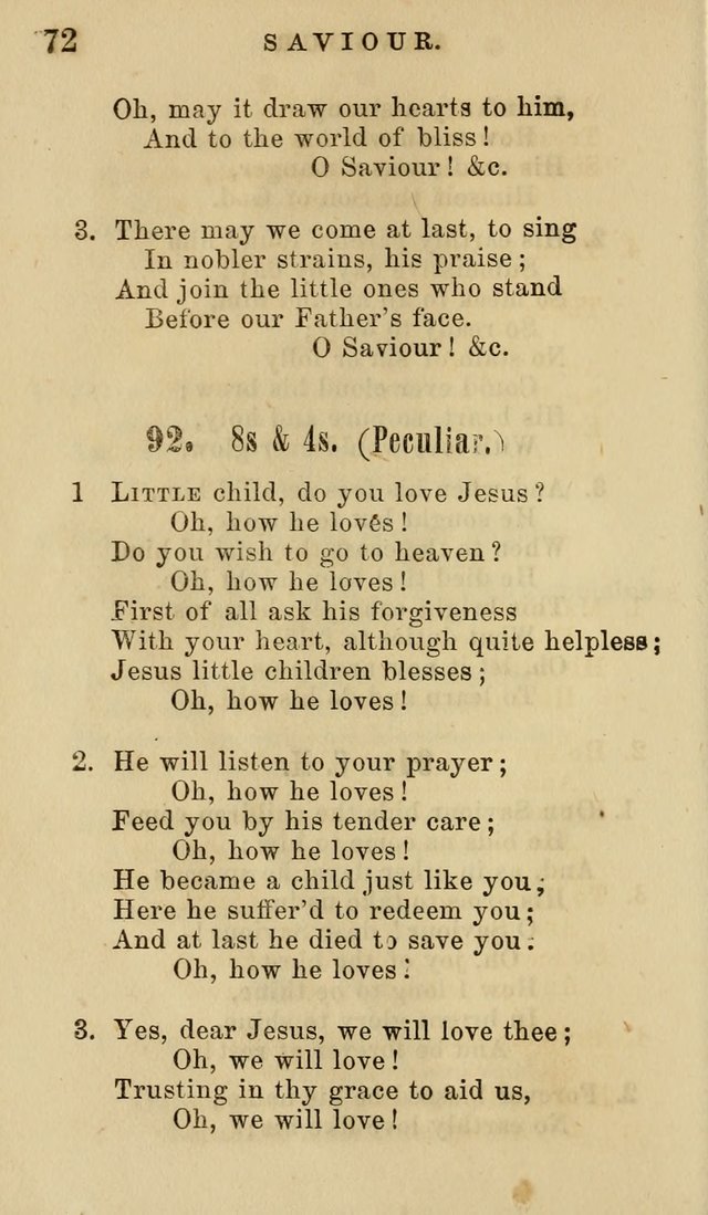 American Sunday School Hymn Book. New ed. page 73