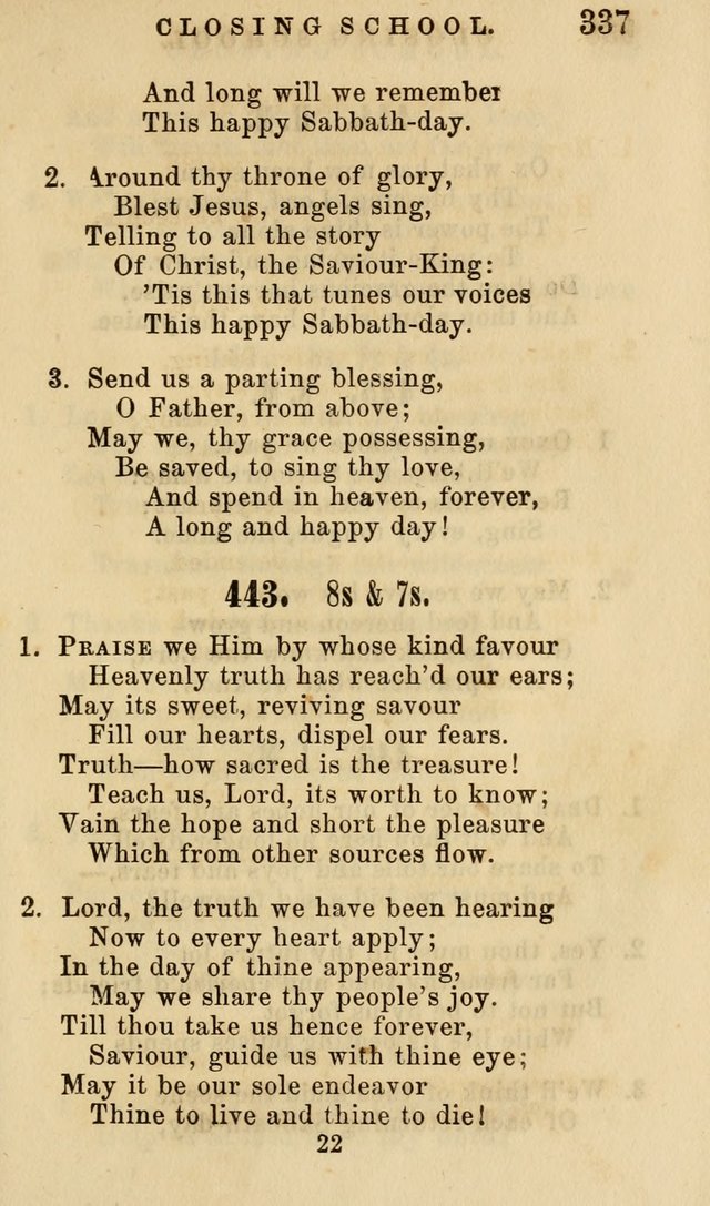 The American Sunday-School Hymn-Book page 338