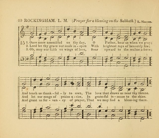 The American Sabbath School Singing Book: containing hymns, tunes, scriptural selections and chants, for Sabbath schools page 10