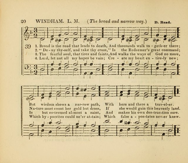 The American Sabbath School Singing Book: containing hymns, tunes, scriptural selections and chants, for Sabbath schools page 20