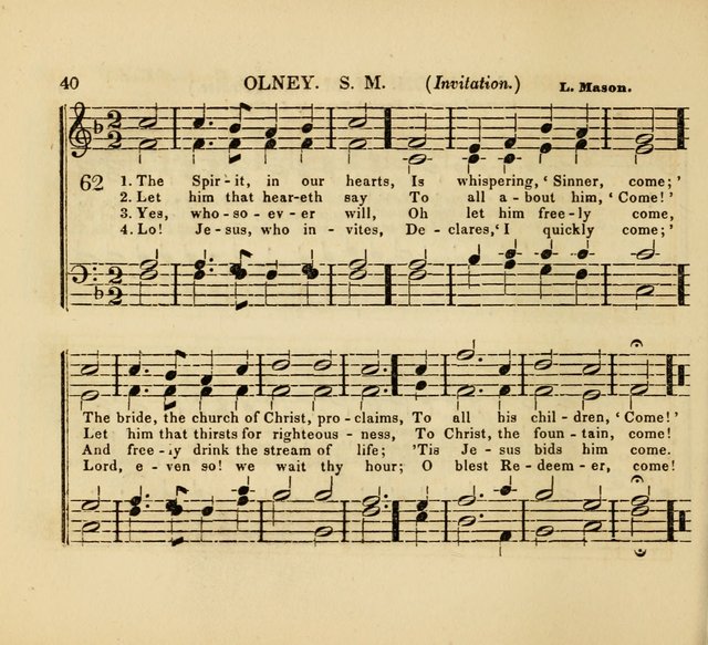 The American Sabbath School Singing Book: containing hymns, tunes, scriptural selections and chants, for Sabbath schools page 40