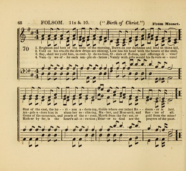 The American Sabbath School Singing Book: containing hymns, tunes, scriptural selections and chants, for Sabbath schools page 48