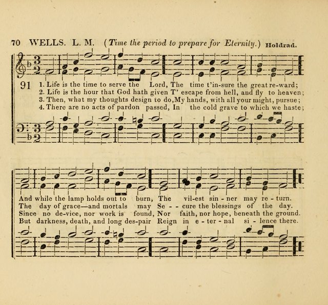 The American Sabbath School Singing Book: containing hymns, tunes, scriptural selections and chants, for Sabbath schools page 70