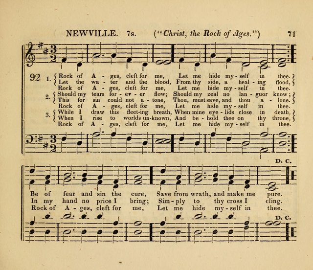 The American Sabbath School Singing Book: containing hymns, tunes, scriptural selections and chants, for Sabbath schools page 71