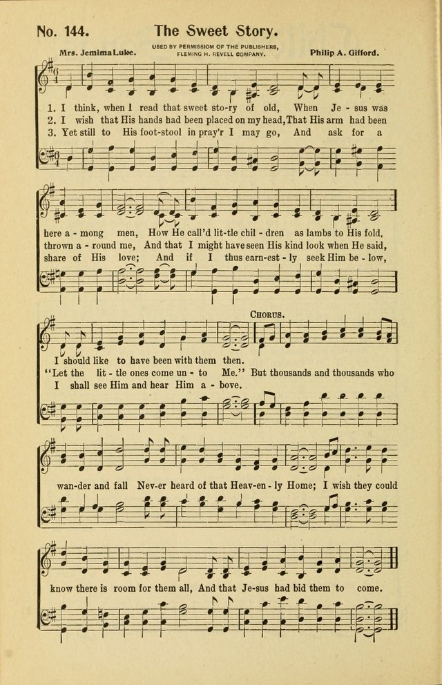 Assembly Songs: for use in evangelistic services, Sabbath schools, young peoples societies, devotional meetings, and the home page 145