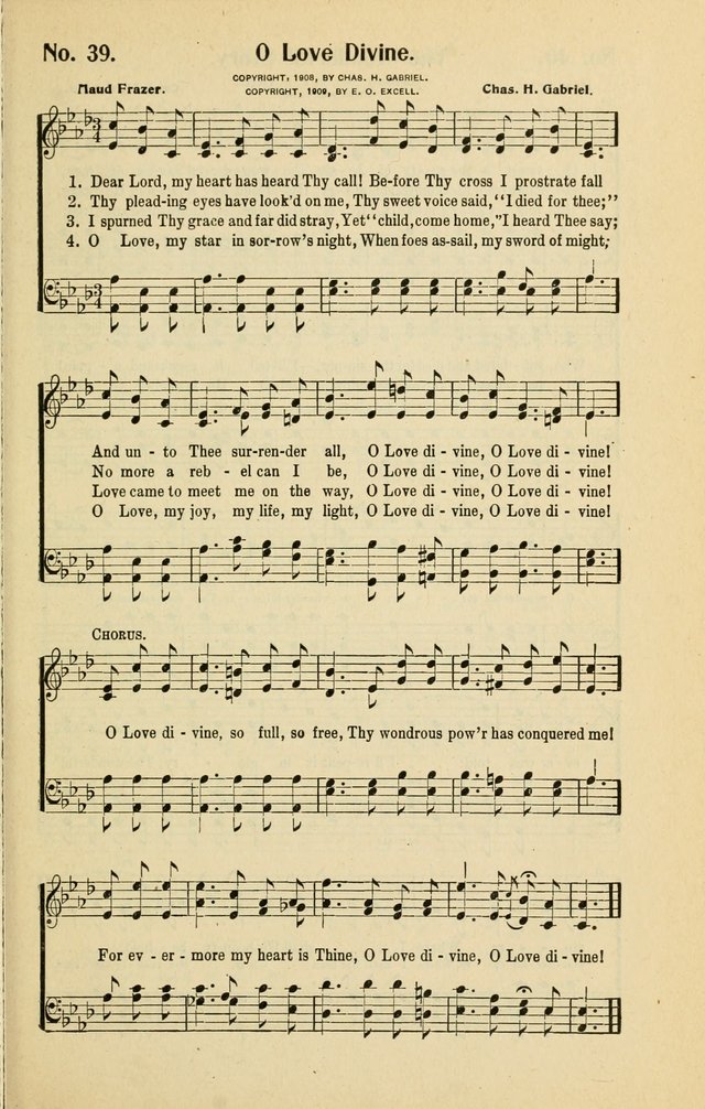 Assembly Songs: for use in evangelistic services, Sabbath schools, young peoples societies, devotional meetings, and the home page 40