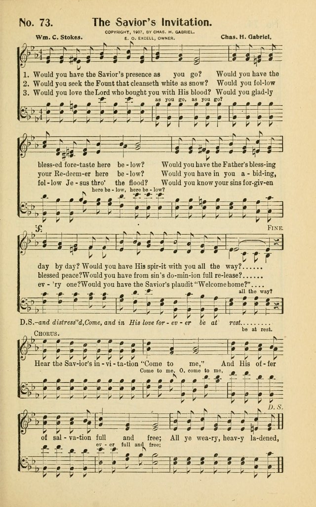 Assembly Songs: for use in evangelistic services, Sabbath schools, young peoples societies, devotional meetings, and the home page 74