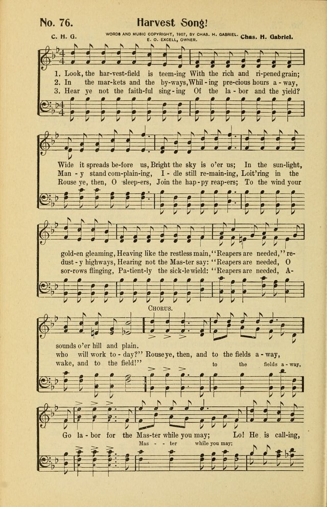 Assembly Songs: for use in evangelistic services, Sabbath schools, young peoples societies, devotional meetings, and the home page 77