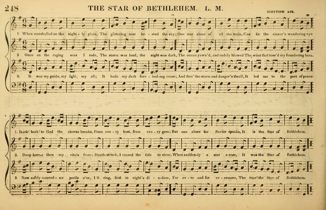 The American Vocalist: a selection of tunes, anthems, sentences, and hymns, old and new: designed for the church, the vestry, or the parlor; adapted to every variety of metre in common use. (Rev. ed.) page 248