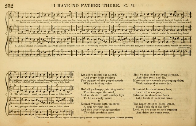 The American Vocalist: a selection of tunes, anthems, sentences, and hymns, old and new: designed for the church, the vestry, or the parlor; adapted to every variety of metre in common use. (Rev. ed.) page 252