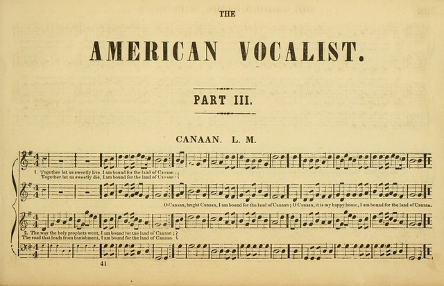 The American Vocalist: a selection of tunes, anthems, sentences, and hymns, old and new: designed for the church, the vestry, or the parlor; adapted to every variety of metre in common use. (Rev. ed.) page 321