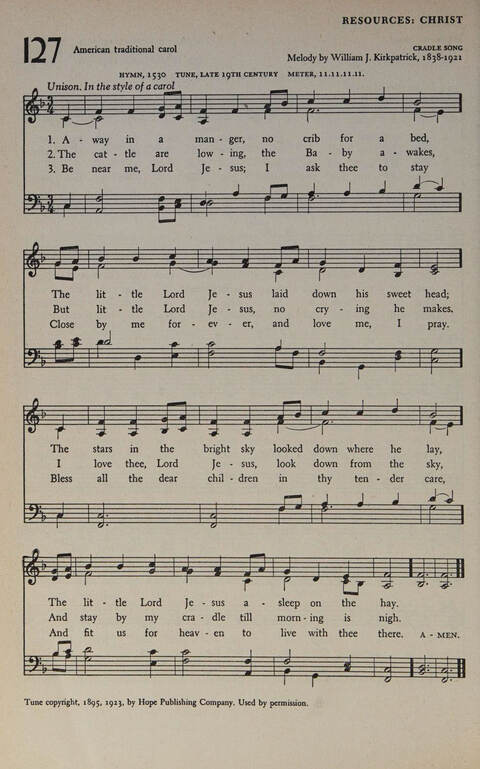 At Worship: a hymnal for young churchmen page 142