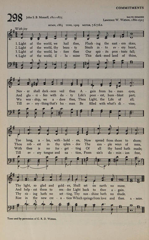 At Worship: a hymnal for young churchmen page 306