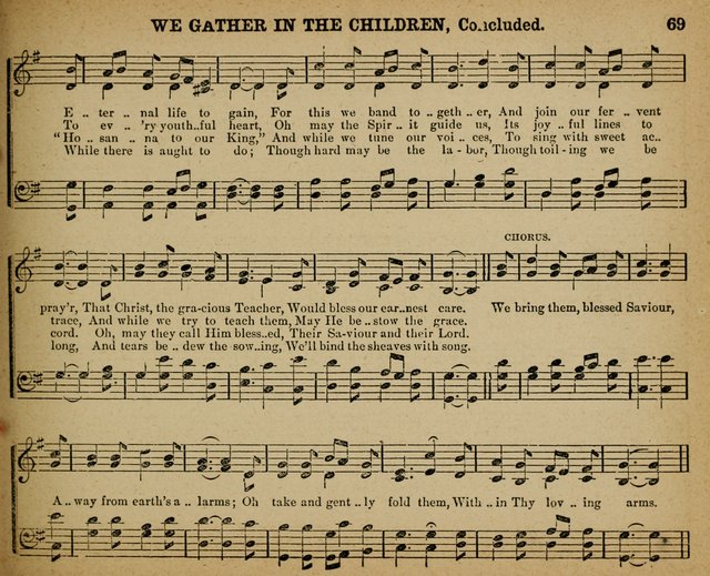 The Brilliant: a cluster of song brilliants for Sunday schools. Including a tempernace department page 69