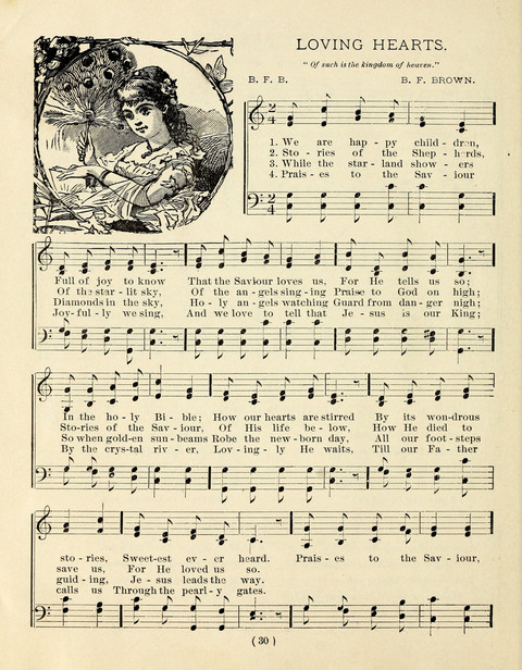 Buds and Blossoms for the Little Ones: a song book for infant classes or Sunday schools page 30