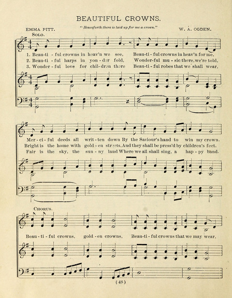 Buds and Blossoms for the Little Ones: a song book for infant classes or Sunday schools page 48