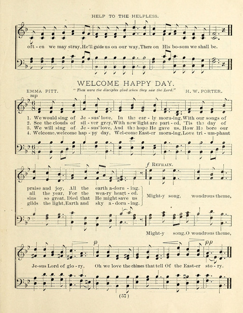 Buds and Blossoms for the Little Ones: a song book for infant classes or Sunday schools page 57