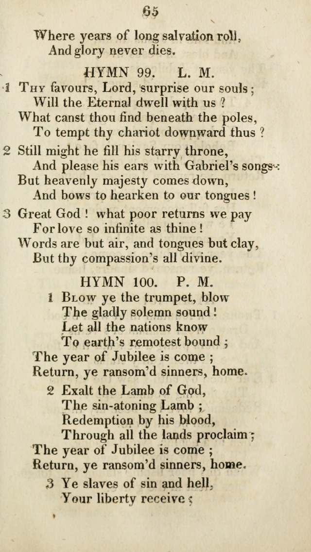 The Brick Church Hymns, Designed for the Use of Social Prayer Meetings and Families, selected from the most approved authors page 66