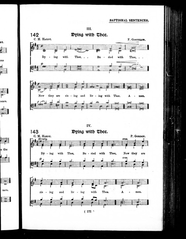 The Baptist Church Hymnal: chants and anthems with music page 177