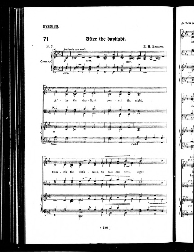 The Baptist Church Hymnal: chants and anthems with music page 400