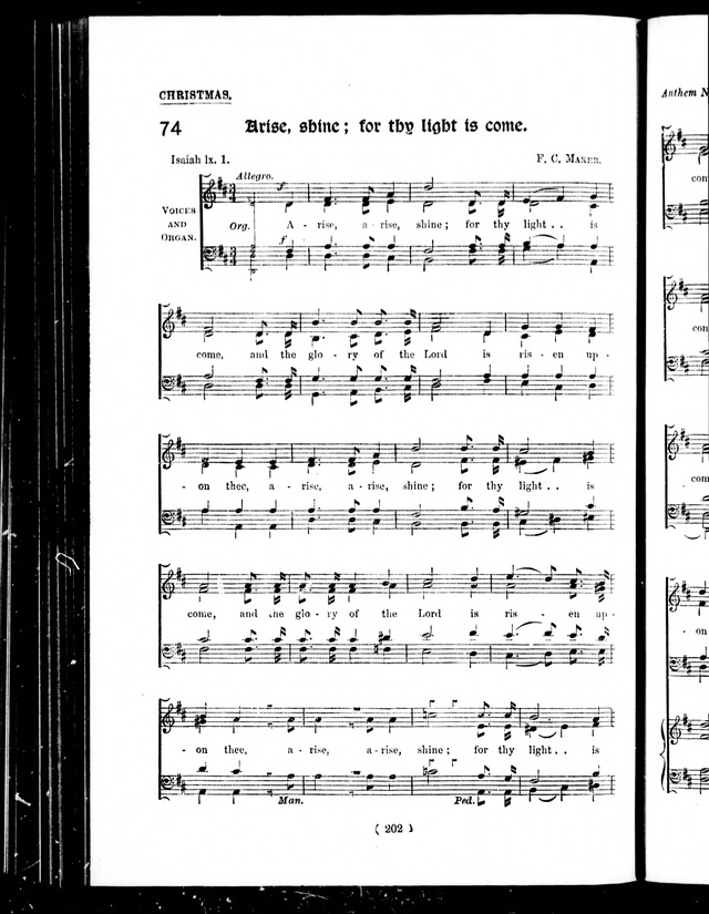 The Baptist Church Hymnal: chants and anthems with music page 414