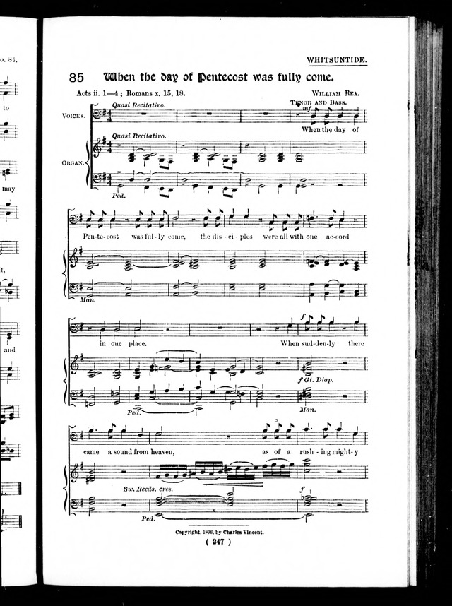 The Baptist Church Hymnal: chants and anthems with music page 462