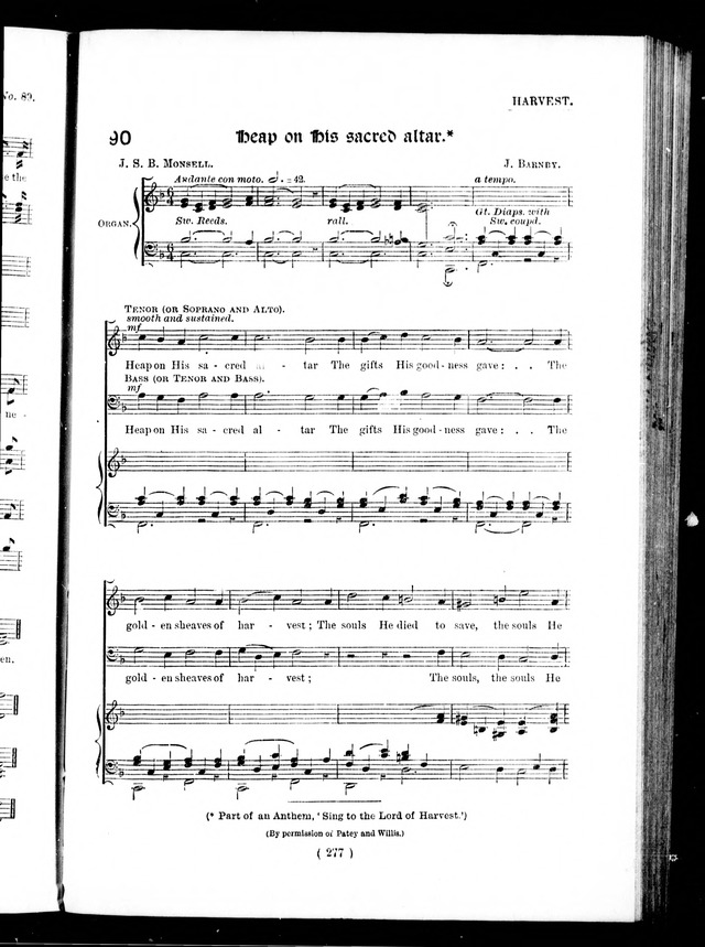 The Baptist Church Hymnal: chants and anthems with music page 492