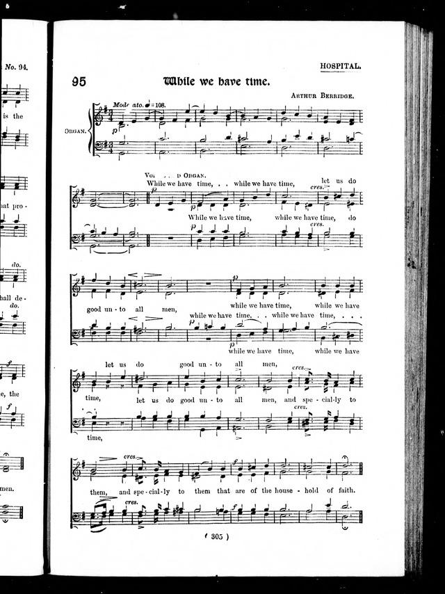 The Baptist Church Hymnal: chants and anthems with music page 520