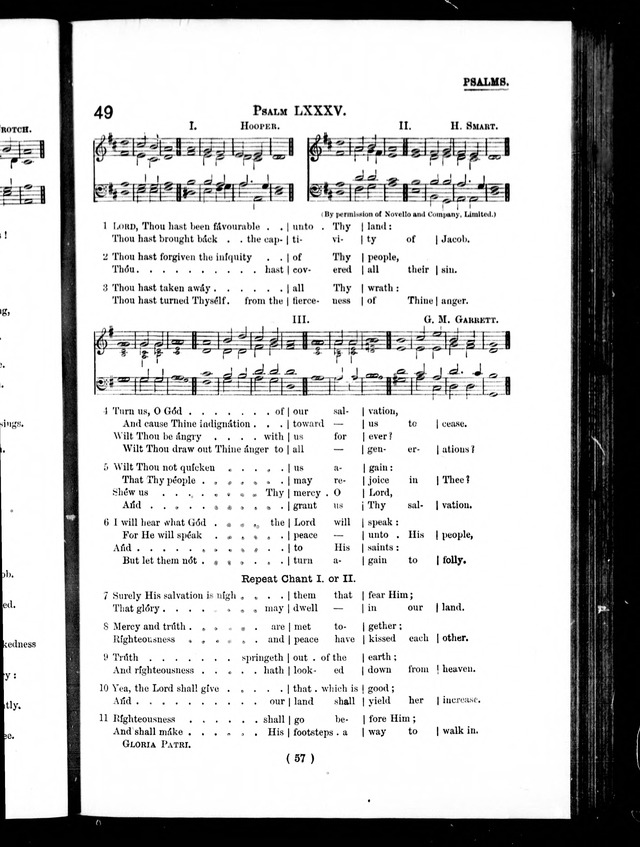 The Baptist Church Hymnal: chants and anthems with music page 57