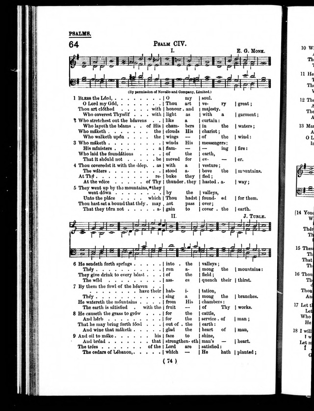 The Baptist Church Hymnal: chants and anthems with music page 77