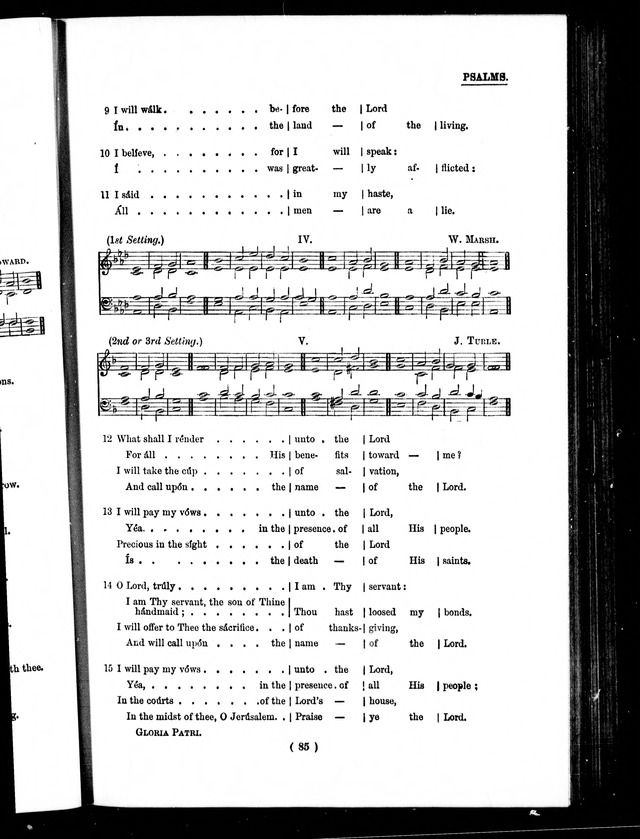 The Baptist Church Hymnal: chants and anthems with music page 88
