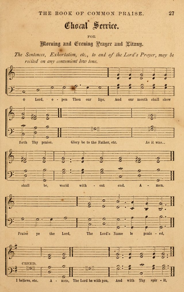 The Book of Common Praise: with music for the  Book of Common Prayer; for use in congregations and Sunday schools (Ed. B) page 29