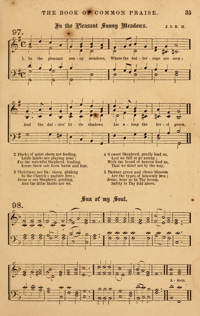The Book of Common Praise: with music for the  Book of Common Prayer; for use in congregations and Sunday schools (Ed. B) page 37