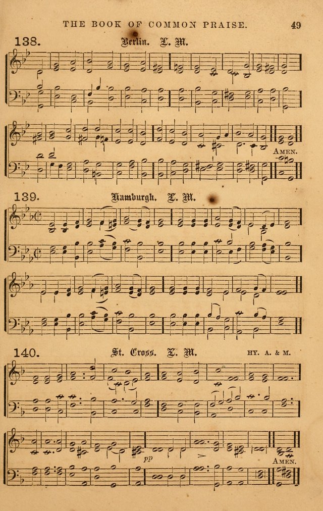 The Book of Common Praise: with music for the  Book of Common Prayer; for use in congregations and Sunday schools (Ed. B) page 51